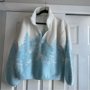 Gilly hicks 1/4 zip Sherpa